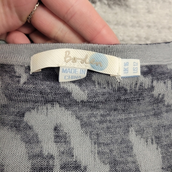 Boden cropped button-up wool cardigan size 12 - Picture 2 of 5